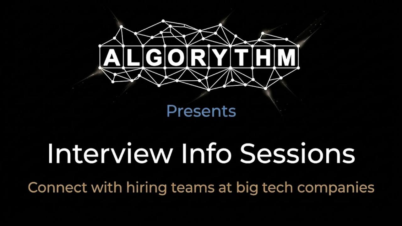 Interview Info Session Series
